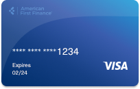 Image of the American First Finance Visa Virtual Card